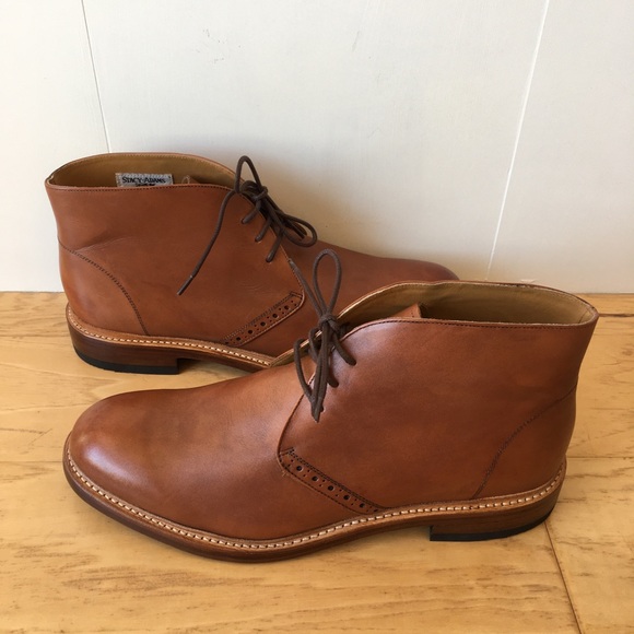 Stacy Adams Brown Leather Chukka Boot 11 D Lace Up Goodyear Welted - Picture 2 of 7